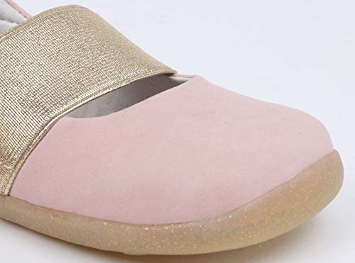 Bobux Step Up Delight Mercedita_Primeros Pasos - Una Merceditas en Piel de Suela Flexible (Blush Shimmer, Numeric_18)