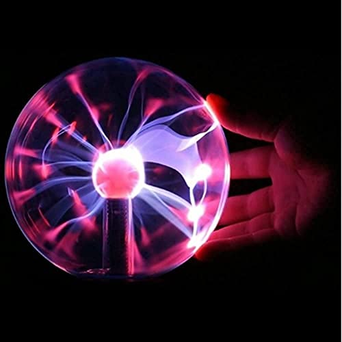 Bola de plasma mágica, flashes Plasma Ball de 5 pulgadas, Bola luminosa sensible al tacto lámpara de bola mágica para decoración creativa, regalo novedoso, dormitorio, fiesta de niños