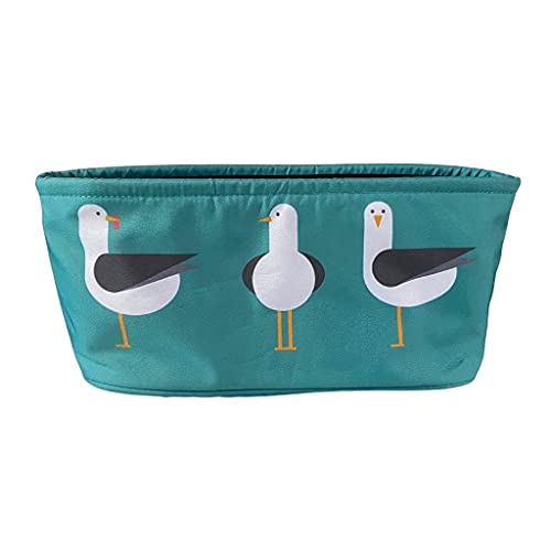 Bolsa organizadora para cochecito, bolsa organizadora para cochecito, bolsa para pañales, bolsa para silla de ruedas, también ideal para patinadores y caminantes (gaviotas)