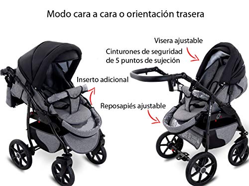 Boston Cochecito de Bebe 3in1 Combi Carrito SILLA de COCHE by GaGaDumi (B4 Nevada)