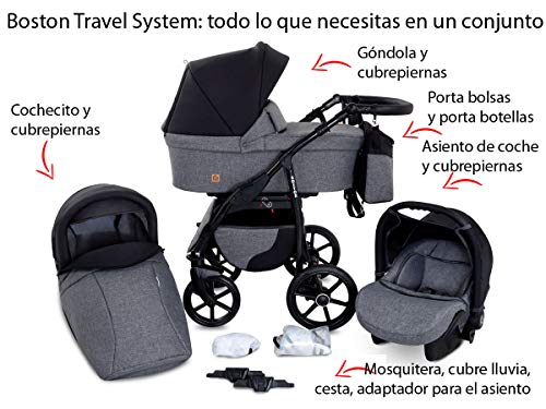 Boston Cochecito de Bebe 3in1 Combi Carrito SILLA de COCHE by GaGaDumi (B4 Nevada)