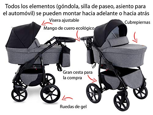 Boston Cochecito de Bebe 3in1 Combi Carrito SILLA de COCHE by GaGaDumi (B4 Nevada)