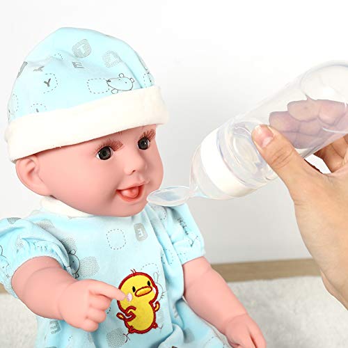 Botella de Silicona para Bebé con Cuchara de 90 Ml, Botella de Suplemento Alimenticio para Niños, Cuchara de Cereal de Arroz para Alimentos Semifluidos para Bebés, Alimentador de Biberones(blanco)