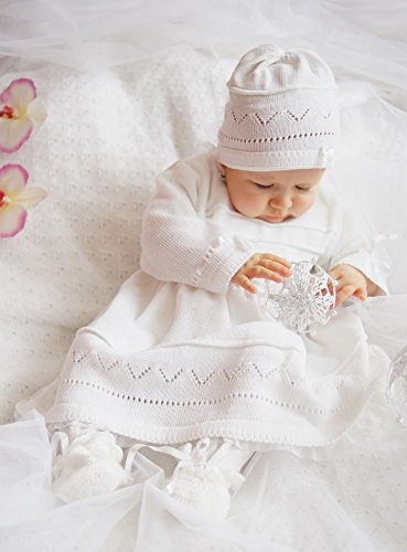 Boutique-Magique - Ropa de Bautizo - para bebé niña Blanco 18 Meses