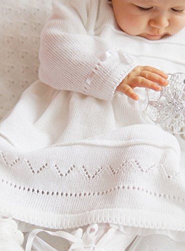 Boutique-Magique - Ropa de Bautizo - para bebé niña Blanco 18 Meses