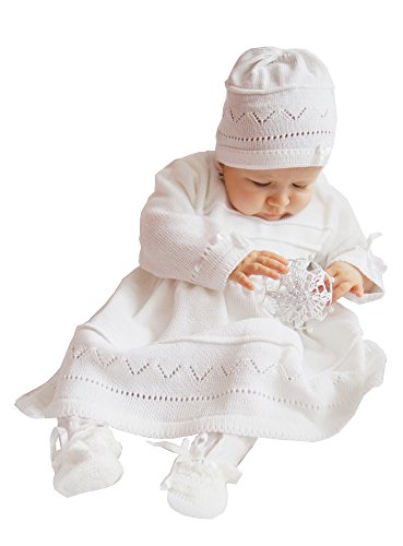 Boutique-Magique - Ropa de Bautizo - para bebé niña Blanco 18 Meses