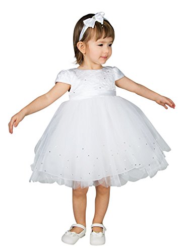 Boutique-Magique - Vestido de bautizo - Bebé niña. Bianco 18 meses