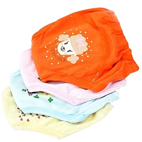 Braguitas de aprendizaje TOOGOO (R) 4 braguitas de 4 capas, impermeables y reutilizables para niñas y niños de 3 – 4 años