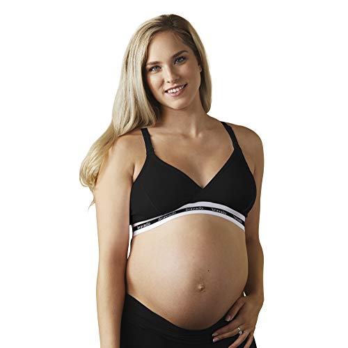 BRAVADO! DESIGNS Womens Original Maternity & Nursing Bra, Black, Small Sujetador, Dove Heather, Large para Mujer