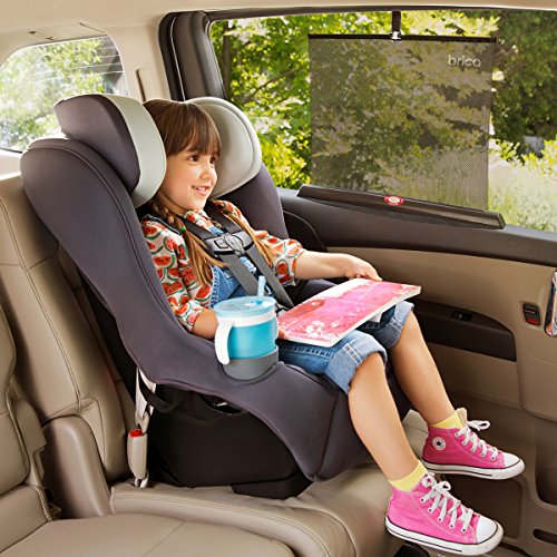 Brica by Munchkin Parasol de Coche Infantil Smart, máxima protección UVA y UVB, se enrolla y desenrolla automáticamente con la ventanilla del coche