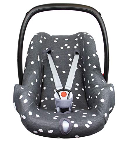 BriljantBaby ** BabyFit Spots 100% algodón Interlock Jersey ** Funda para Maxi-cosi Cabriofix, Pebble, Citi, Streety Fix etc.