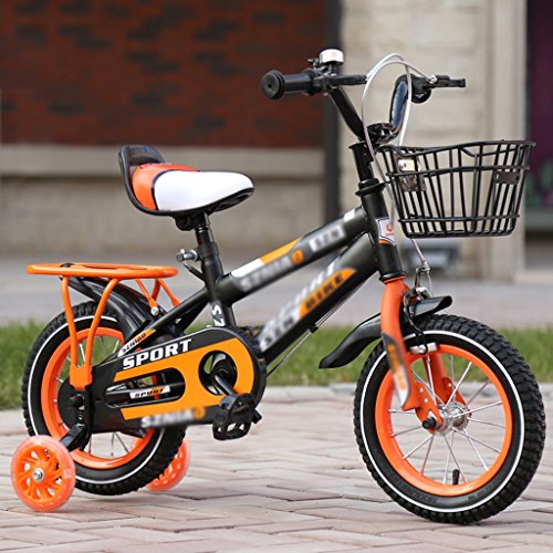 Brilliant firm Bicicletas Bicicletas para niños 2-3-4-6-7-8 años bebé 12-14-16-18 Pulgadas Carro de bebé certificación 3C Coche Infantil (Color : Orange, Size : 12 Inches)