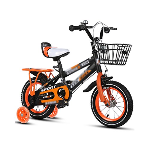 Brilliant firm Bicicletas Bicicletas para niños 2-3-4-6-7-8 años bebé 12-14-16-18 Pulgadas Carro de bebé certificación 3C Coche Infantil (Color : Orange, Size : 12 Inches)