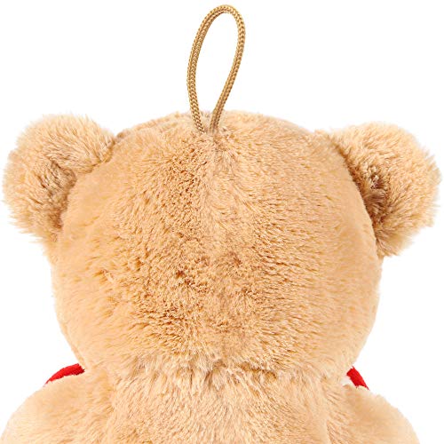 BRUBAKER Oso / Osito de Peluche con 'Ti Amo' de corazón - 25 cm - Marrón