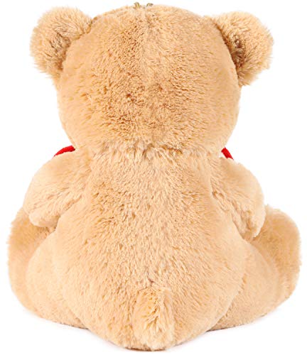 BRUBAKER Oso / Osito de Peluche con 'Ti Amo' de corazón - 25 cm - Marrón