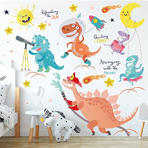 BuerHomie Pegatinas Pared Decorativas Infantiles, Dinosaurio Divertido Adesivos Paredes Decoración para Dormitorio Habitation Bebé Niño Niña