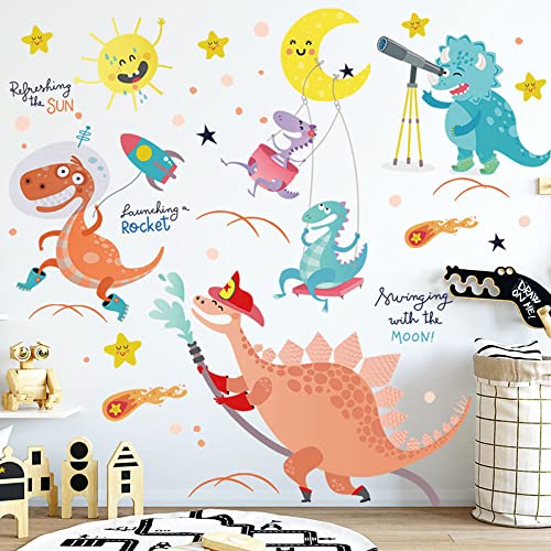 BuerHomie Pegatinas Pared Decorativas Infantiles, Dinosaurio Divertido Adesivos Paredes Decoración para Dormitorio Habitation Bebé Niño Niña