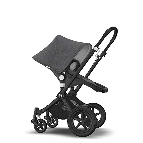 Bugaboo Cameleon 3 Plus, Cochecito y Silla de Paseo 2 en 1, Negro, Melange gris