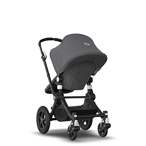 Bugaboo Cameleon 3 Plus, Cochecito y Silla de Paseo 2 en 1, Negro, Melange gris