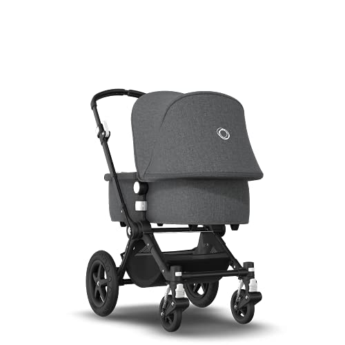 Bugaboo Cameleon 3 Plus, Cochecito y Silla de Paseo 2 en 1, Negro, Melange gris