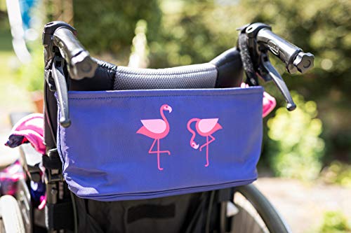 BundleBean - Bolso cambiador para cochecito - Compatible con cualquier carrito o silla de ruedas - Diseño de flamencos