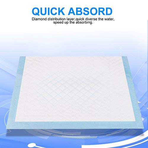 Cambiador desechable para bebé, 50 piezas suave impermeable estera/desechable azul hospital underpad/impermeable y absorbente para uso infantil y infantil