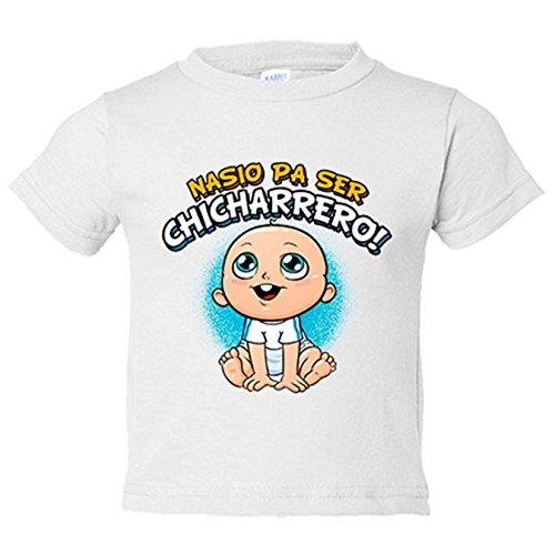 Camiseta bebé nacido para ser Chicharrero para aficionado al fútbol de Tenerife - Blanco, 2 años