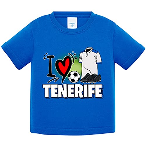 Camiseta bebé para enamorado de su equipo de fútbol de Tenerife - Azul Royal, 2 años