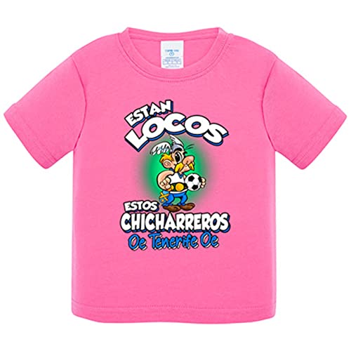 Camiseta bebé parodia de Asteris para aficionados al fútbol de Tenerife - Rosa, 2 años