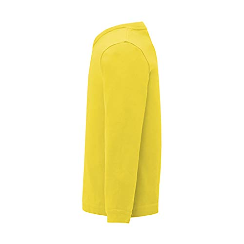 Camiseta de Colores con Manga Larga para Bebés - Prenda de algodón 100%, cómoda, Suave, cálida y Tacto Agradable (Amarillo, 18M)