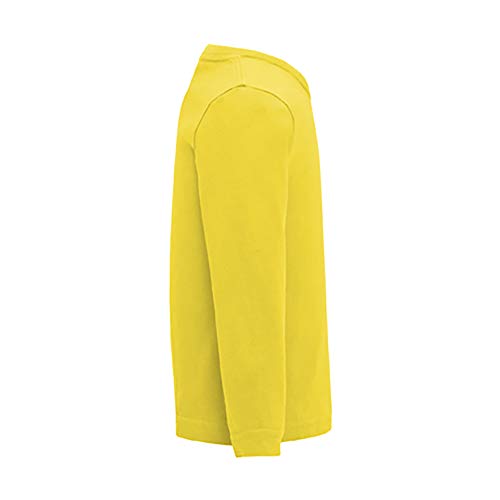 Camiseta de Colores con Manga Larga para Bebés - Prenda de algodón 100%, cómoda, Suave, cálida y Tacto Agradable (Amarillo, 18M)