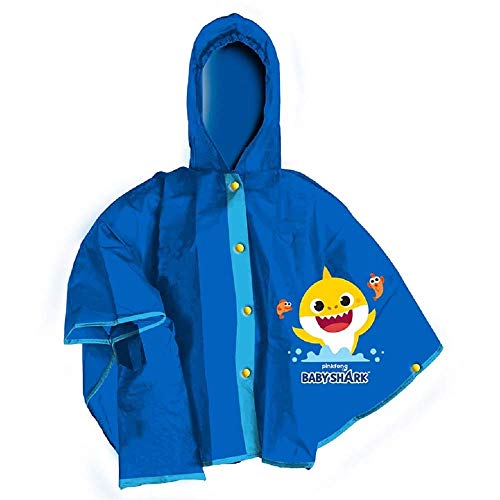 Capa de lluvia Baby Shark impermeable cortavientos antilluvia 3/8 años – N01113MC