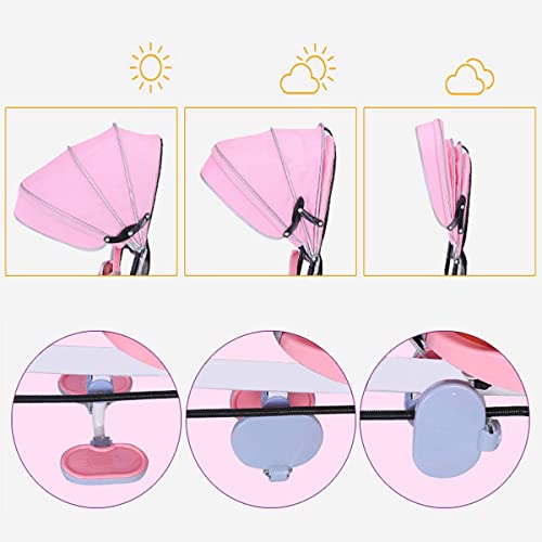 Carrito de asiento giratorio de doble cochecito de niño pequeño y cochecito de bebé, cinturón de almacenamiento grande ultraligero, cinturón de seguridad, niñas, niñas, niñas, bicicleta plegable