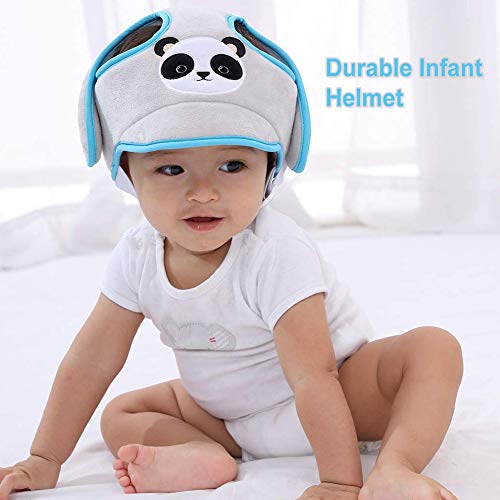 Casco de Seguridad para Bebé Niño Infantil Gorra Antigolpe Sombrero para Proteger Cabeza Aprender Gatear Andar Caminar Correr Jugar Bicicleta con Ajustable Arnés de Protección