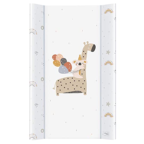 Ceba Baby Cambiador Bebe para Cuna Impermeable para Niños y Niñas - jirafa 80x50 cm