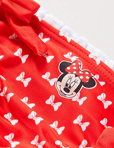 CERDÁ LIFE'S LITTLE MOMENTS Braguitas Bañador Bebe Niña de Minnie Mouse-Licencia Oficial Disney, Rojo, 12 Meses para Bebés