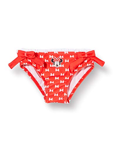 CERDÁ LIFE'S LITTLE MOMENTS Braguitas Bañador Bebe Niña de Minnie Mouse-Licencia Oficial Disney, Rojo, 12 Meses para Bebés