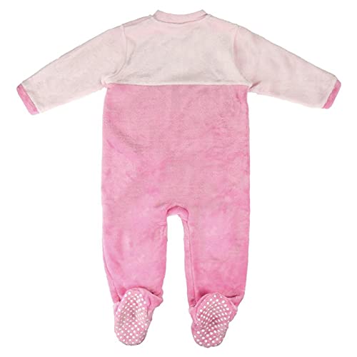 CERDÁ LIFE'S LITTLE MOMENTS Pijama Dormilón Coral Minnie Conjuntos, Rosa (Rosa C07), 12m para Bebés