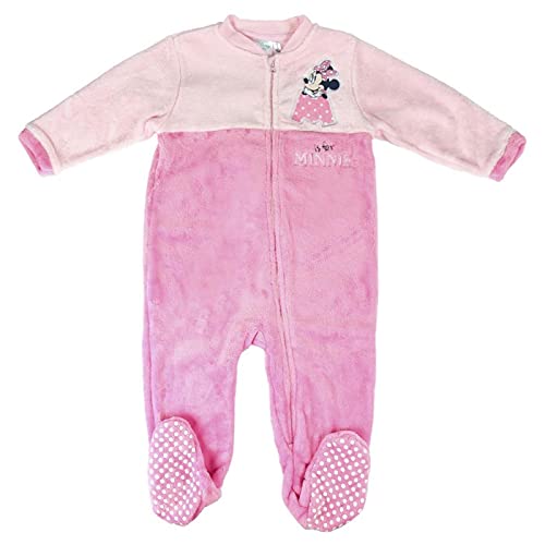 CERDÁ LIFE'S LITTLE MOMENTS Pijama Dormilón Coral Minnie Conjuntos, Rosa (Rosa C07), 12m para Bebés