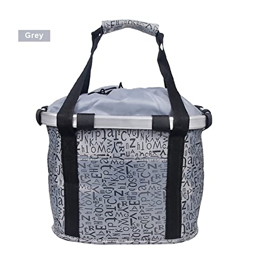 Cesta de bicicletas Handlebar Pannier Ciclismo Llevado porta Bike Riding Bycle Biking Frente Bag Bag 3.0kg Carga (Color : Grey)