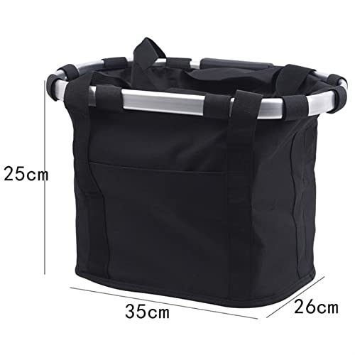 Cesta de bicicletas Handlebar Pannier Ciclismo Llevado porta Bike Riding Fouch Cycle Biking Bag Bag (Color : Black)