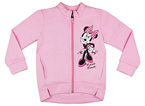 Chaqueta con Cremallera para niña con Minnie Mouse de Disney Baby de algodón en Tallas 68 74 80 86 92 98 Caliente, Gruesa sin Capucha Rosa 68 cm