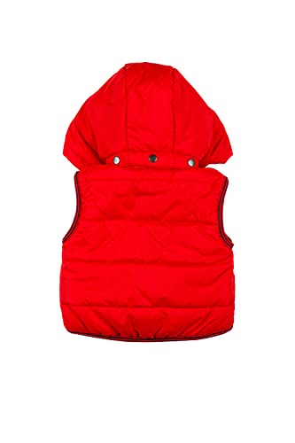 Charanga QUETAMA Chaleco de Plumas, Rojo, 9-12 Unisex bebé