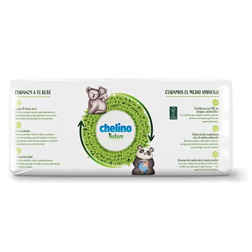 Chelino Nature Pañal Infantil Talla 1 (1-3 kg), 252 Pañales