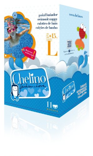 CHELINO PAÑAL BAÑADOR INFANTIL FASHION LOVE TL +15 KG 12 UDS