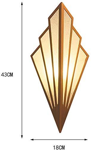 CHHD Hierro Art Deco, Iluminación de cabecera, Apliques de Pared Lámpara de Pared Minimalista, Lámpara de Pared LED Moderna, Pantalla de lámpara de Pared - Pasillo Escaleras Hoteles Luces Restaurante