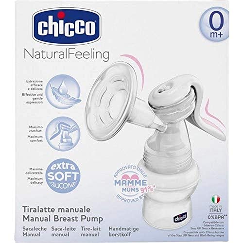 Chicco 00005740100000 Pompa manuale del seno compreso bambino bottiglie benessere e tettarella in si