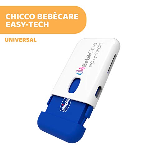 Chicco Bebècare Easy-Tech Sistema Universal Antiabandono para Silla de Coche para Bebé, con App Bluetooth, 3 Niveles de Alarma, Alarmas Inteligente - Blanco/Azul