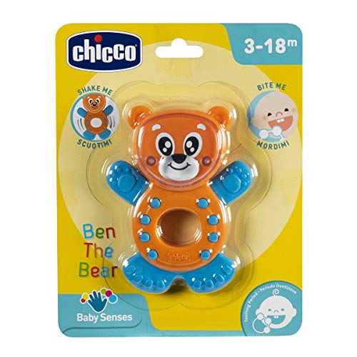 Chicco- Ben El Osito Sonajeros, Multicolor, Mediano (00010054000000)