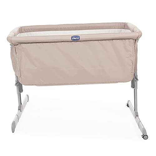 chicco Next2Me - Cuna para dormir con colchón, lateral desmontable, altura ajustable, ruedas y bolsa de viaje, 0-6 meses, 9 kg